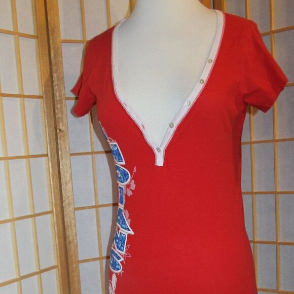 Cleveland Indians Sm Hawaiian V-Neck Tee - Picture 14 of 16